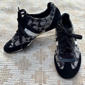 Coach Monogram Black and White Sneakers